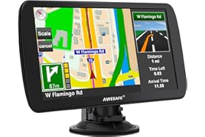 AWESAFE LKW Navigationsgerät mit 9 Zoll Touchscreen, GPS Navi 2023 Navigationssystem unterstützt lebenslang Kartenupdate