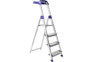 CENTAURE Escabeau Aluminium 5 Marche, 3m Hauteur