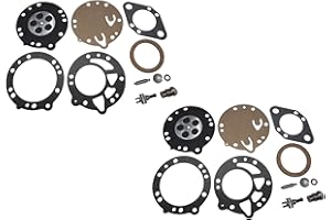 C·T·S Carburetor Repair/Rebuild Kit Replaces Tillotson RK-117HL For Tillotson 334A 334AA 334AB 360A 375A 385 384A 384B carburetors (Pack of 2)