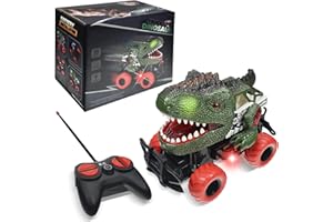 FGZU Dinosaurier Spielzeug für 3-8 Jahre, Ferngesteuertes Auto für Jungen 3-5 RC Autos Spielzeug Alter 4-6, Weihnachten Geburtstag Geschenke Teen (grün)