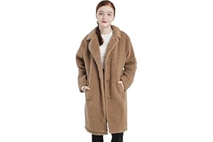 maoo garden Ragazze Grandi Sherpa Felpa Cappotto Abito Autunno Inverno Leggero Giubba Lungo Stile Giacca Trench