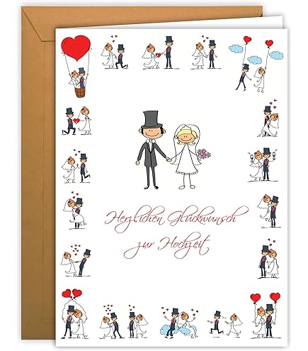 XXL Wedding Congratulations Card, DIN A4 - Large Wedding Card - 1 - View #4