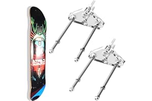 xyuayamz Supporto per Skateboard, Snowboard Wall Mount, Porta Longboard Parete, Skate Porta Sci per Skateboard, Longboard Display e Stoccaggio, Salvaspazio, Acrilico, 2 Pezzi, Trasparente
