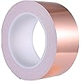 Zalava Copper Foil Tape, 50mm × 25M Copper Slug Tape, Strong Adhesive Copper Snail Tape, for Slug Repellent Crafts Decorations Electrical Repairs Extra long