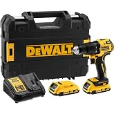 Dewalt DCD709D2T-QW Kompakt K&ouml;m&uuml;rs&uuml;z Ak&uuml;l&uuml; Darbeli̇ Matkap, 18v 2.0ah, Sarı