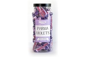 Premium Parma Violet Retro Sweets Gift Jar - Traditional Sweets, Classic Flavour by Sweetie Tooth