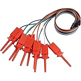 Haljia 10 x Dupontkabel Jumper-Kabel für USB-Logikanalysator, Testhaken, Cliphalter, Schaltdraht und Schnittstellen-Pins