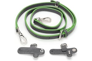 ZOLGINAH Correa para Mini Bolso Longchamp, Kit de Correa Cruzada de Cuero para Longchamp, Correas de Repuesto para Bolso Cruzado, Gris (Graphite Gray)