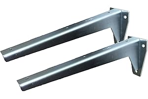 Sunload Regalbodenträger Schwerlastträger L-Profil Konsole Stahl verzinkt (2 x 280 mm)