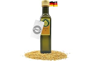Odenwälder Lebensmittel Premium Sesame Oil, Cold Pressed Sesame Oil, Unique Flavour, Ideal for Searing & Dressings - Made in Germany - 250 ml