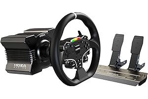 MOZA RACING MOZA R5 Direct Drive Hankon Pedal Bundle (2 Pedals (Accelerator + Brake)), Domestic Genuine Product