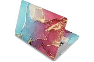 BIJIHUA Laptop Skin Sticker Decal Universal Marble Grain Laptop Skin Sticker 13.3" 14" 15.6" 17" Notebook Surface Cover Decal for Lenovo/HP/MacBook etc