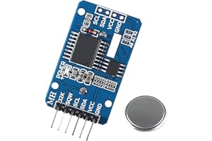 RTC IIC Modulo Precision Clock,QIQIAZI Tempo Reale Modulo Orologio RTC Sensore con Batteria compatibile con Arduino
