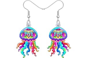 DOWAY Acrylic Cute Shark Earrings Dangle Sea Animals Jewelry Decoration Gifts for Women Girls