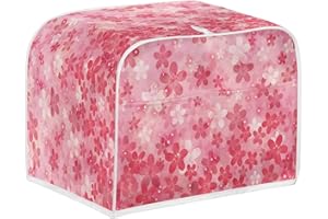 Micoklinlin Abdeckhaube für 4 Scheiben-Doppelschlitz-Toaster mit Tasche Niedlich Toaster Abdeckun für Küche Toaster Zubehör Schutzhülle für Meisten 4 Extra Breite Toastschlitze