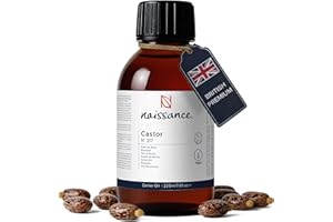 Naissance Olej Rycynowy (nr 217) 225ml – Naturalny Olejek Rycynowy Tłoczony na Zimno Bez Heksanu – do Pielęgnacji Włosów, Twarzy, Rzęs, Brwi, Skóry i Brody