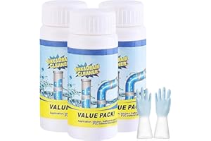 GENERISCH 3 Stück Vollstern Abflussreiniger Schaum Extra Stark, Vollstern Rohrreiniger Extrem Stark, Wild Sink Und Drain Cleaner, Hochwirksamer Rohrreiniger Mit Aktivschaum, für Küche, Bad Toilette und Balkon