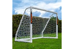 Football Flick Ultimate - Portería de fútbol para Todo Tipo de Clima, con Postes de 70 mm de Grosor, Sistema de Bloqueo Integrado y Esquinas reforzadas (tamaños: 6 x 4, 8 x 6, 12 x 6)