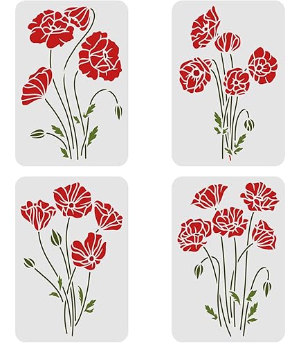 Tropical Leaf Stencils Tropical Leaf Reusable Paint Stencil Large