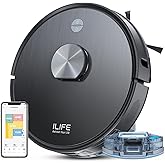 ILIFE A20 Pro Robot Vacuum Cleaner & Mopping,6500Pa Strong Suction,Advanced LiDAR Navigation,Customized Cleaning Upto 4500sft,5200mAh,WiFi App,Alexa,G