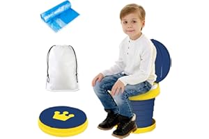 GOOKALA Sedile Vasino Portatile, Sedia da Toilette Pieghevole Per Addestramento Per Bambini Vasino Da Viaggio Per Interni All'aperto Con Custodia Da Viaggio Blu aggiornato