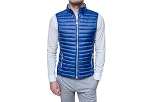 Evoga Giubbotto piumino uomo casual smanicato gilet slim fit Jacket