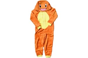 Pokémon Mono con Capucha para niños o niñas, Pijama Todo en uno, Pikachu, Charmander, Gengar, Squirtle, Snorlax o Eevee, Edad de 3 a 12 años