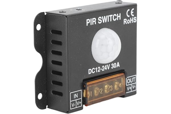 ZAWELIYO Precise PIR Motion Sensor LED Controller för Light Strip DC12‑24V 30A för Korridor, Badrum, Källarjärn