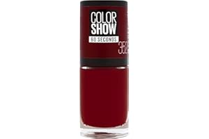 MAYBELLINE NEW YORK Gemey Maybelline Colorshow Vernis à Ongles 352 Downtown Red - Lot de 2