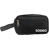 AmazonBrand - Amazon Brand - Solimo Canvas Toiletry Bag, Black