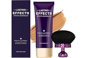 GENERIC Leg Makeup, Body Coverage Perfector, Body Coverage Perfector for Legs with Brush, Tattoo Full Concealer for Blemish Waterproof Sweat-Proof Last for Days (Tan)