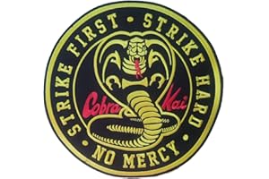 gemelolandia Grand patch thermocollant Cobra Kai - Taille 27 cm - Pour vêtements, moto, sac à dos