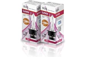 Lunex D2S HID Headlight Lamp Xenon Replacement Bulbs (8000K)