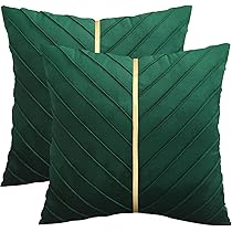 Sweet Forest Fodera per cuscino in lino, confezione da 2 fodere per cuscino decorativo quadrato (45x45 cm/18''x18''), federa per cuscino per soggiorno, divano, camera da letto con cerniera invisibile