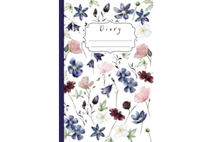 Diary: Elegante Quaderno con Pagine a Puntini, Taccuino puntinato per Lettering Journaling Organizer Calligrafia Appunti Note Disegno Diario Agenda, 120 pagine dim. 15.24 x 22.86 cm, Bello da Regalare