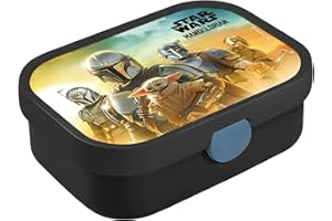 Mepal - Brotdose Kinder Campus - Bento Box Kinder - Brotdose Kinder mit Fächern & Gabel - Meal Prep Box mit Clip-Verschluss - BPA-frei & Spülmaschinenfest - 750 ml - Star Wars