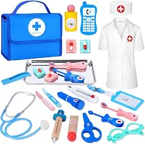 Ophy Malette Docteur Enfant, Malette Docteur Jouet Avec Stéthoscope à Haute Simulation Malette Docteur Enfant En