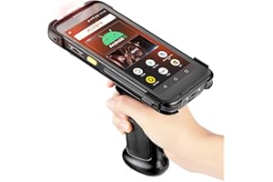 MUNBYN Scanner di codici a barre Android con impugnatura a pistola Android 11, Wi-Fi 6 Mobile Computer PDA, terminale dati SE4710 Zebra Scanner Bluetooth GPS 1D/2D/QR Scanner IPDA086P