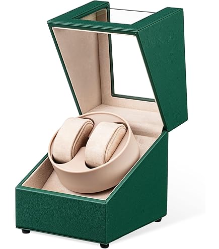 ROTHWELL 4 Watch Winder voor automatische horloges met stille motor met meerdere snelheden en rotatie-instellingen (bruin/bruin ROTHWELL 4 Watch Winder voor automatische horloges met stille motor met meerdere snelheden en rotatie-instellingen (bruin/bruin