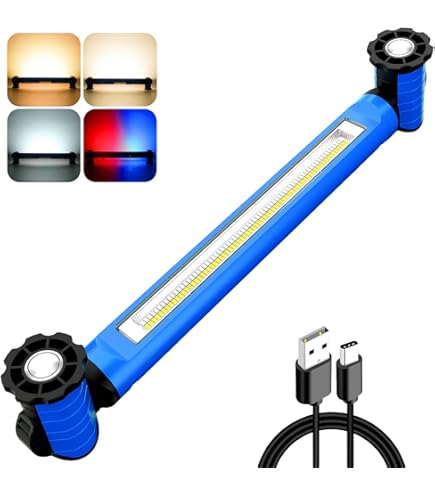 AuRiver Battery Operated LED Work Light With Magnet, LED Workshop Lamp For Car Repair, Garage, Camping, Emergency Lighting - View #6