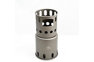 TOAKS Titanium Backpacking Wood Burning Stove Small STV-12