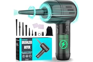 Circlio Souffleur Air Comprimé Électrique - Jusqu'à 165 000 RPM, Batterie de 10 400 mAh, ULtronics X Bombe Air Sec pour PC avec Recharge USB et Type-C, Écran LED- ULtronics X New