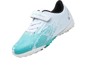 VLOOKST Football Boots Boys Artificial Grass Football Shoes Children's Training Shoes Girls Trainers Sports Shoes Indoor Outdoor Turf Football Shoes Unisex Size 30-39