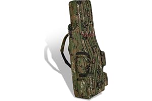 ‎NORMANI normani XXL Angelrutentasche Rutentasche mit 4 Rutenfächern für 8 Ruten - Angeltasche Kescher und Rutenhalter - Ruttenfutteral -125cm -150cm -160cm -170cm -190cm