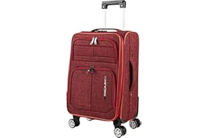 ITACA - Maletas De Viaje Cabina 55X40X20 Material EVA ligero, Trolley Con Ruedas Maleta De Mano Para Avion Maleta Cabina Equipaje Para Viajes Cortos. Candado de Combinación compatible Ryanair, Granate