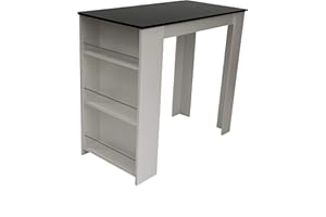 Möbel SD Bartisch Stehtisch Schwarz weiß modern Landhaus Stil Made in Germany