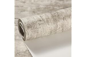 Baketron Concrete Beige Brown and Gold Wallpaper for Living Room, Bedroom, Fireplace - Neutral Decorative Luxury Wall Paper with Distressed Pattern, Textured Finish & Metallic Detailing Cream