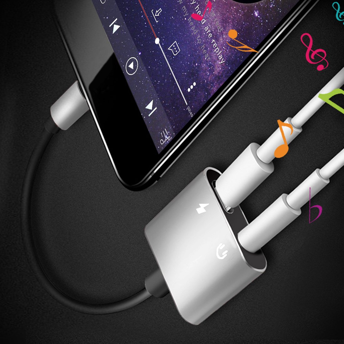 Adattatore USB Tipo C da 3,5 mm, Lively Life 2 in 1 Adattatore Tipo C Adattatore Jack per Cuffie Splitter da USB C a 3,5… - immagine 6
