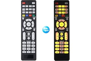 FOXRMT Mando TV Universal para Samsung, LG, Sony, Panasonic, HAIER, Toshiba, Philips, TCL, Hitachi, Hisense Vizio,Smart TVs con Retroiluminados