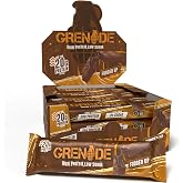 GRENADE Protein Bar 60 g x 12 Adet &mdash; Y&uuml;ksek Protein, D&uuml;ş&uuml;k Şekerli Sporcu Barı, Diyet Dostu Atıştırmalık (Fudged Up)
